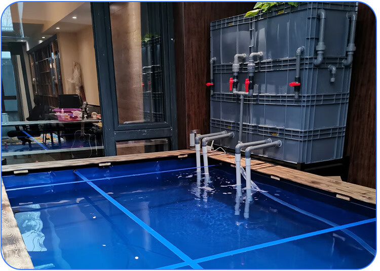 小格带沉淀仓鱼缸鱼池过滤器周转箱diy自制上滤滴滤盒净水 中号原版