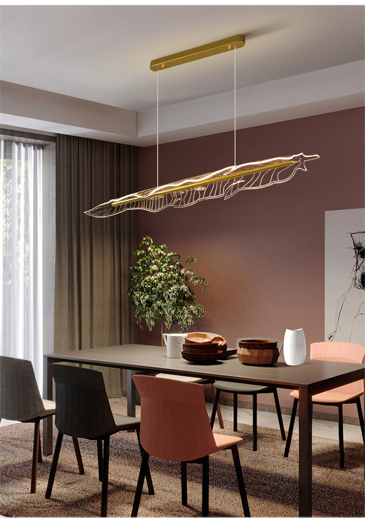 navcon 饭厅灯餐桌灯北欧餐厅吊灯饭厅led现代简约创意中式轻奢茶室款