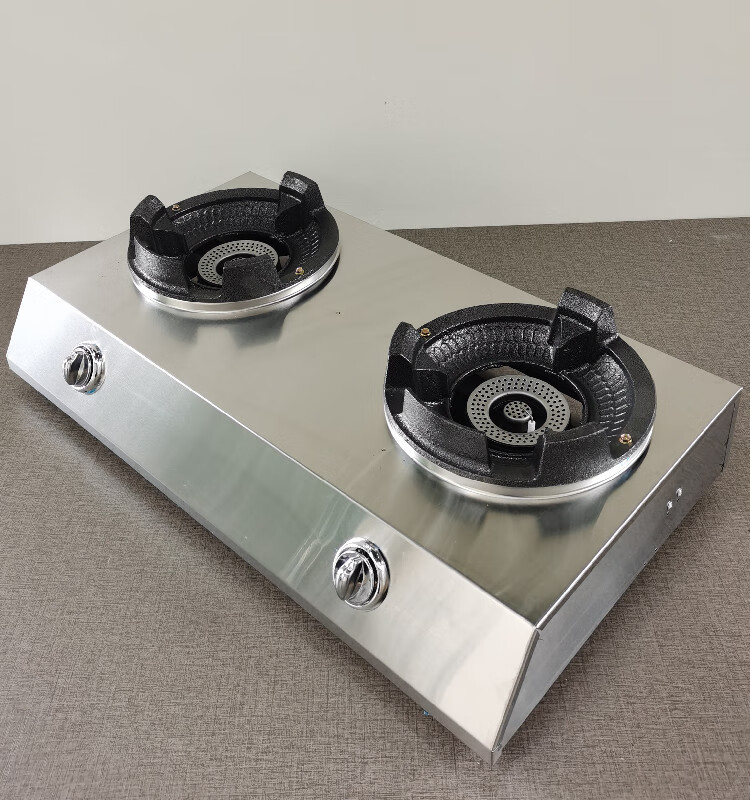 不锈钢沼气灶农村家用单个灶双灶化粪池猛火炉沼气专用灶电子点火 款