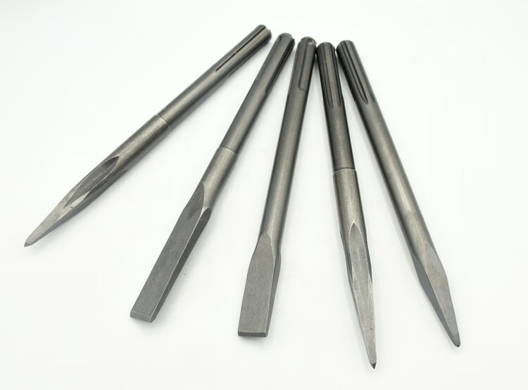 听筠五坑冲击钻头三槽两坑加长电镐镐头尖扁凿混凝土铲头子五坑尖凿18