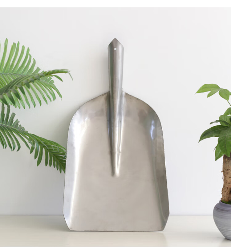 不锈钢铁大号平头铲子园艺工具锐衡304不锈钢方锹