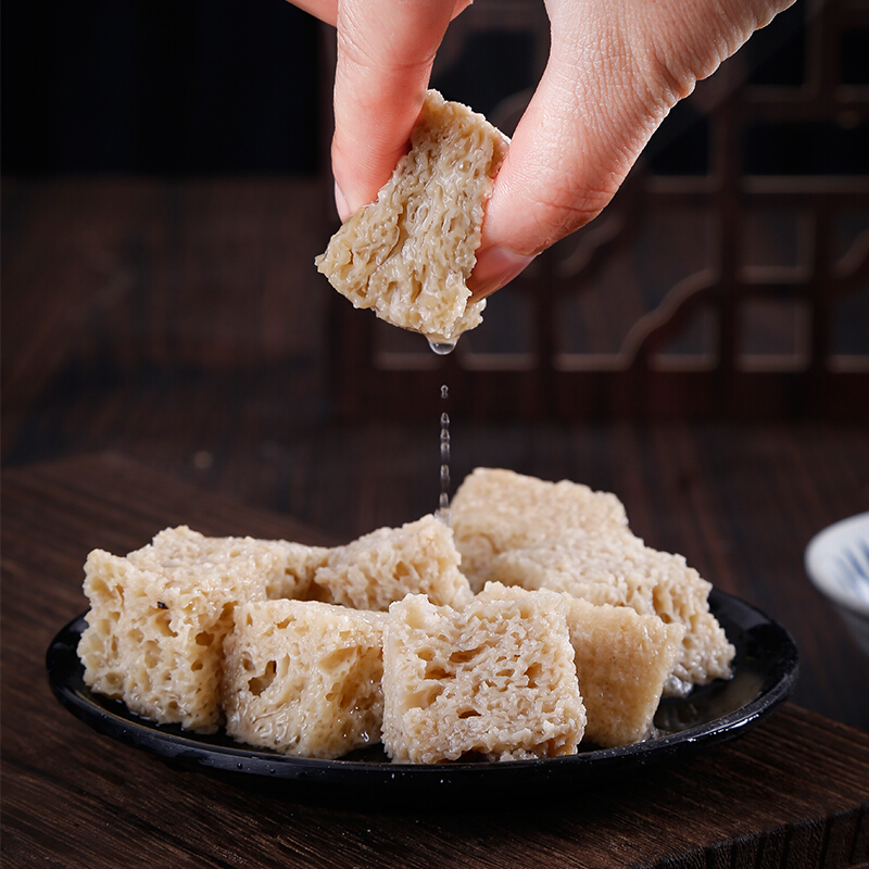 恬女神高筋烤麸丁凉皮专用干面筋块凉拌菜干货脱水面筋干火锅商用