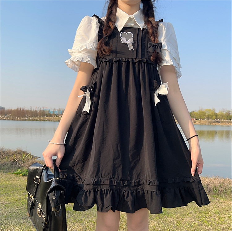 亿梵莎女生洛丽塔公主背带裙子夏天少女夏装2022初中高中学生可爱甜美