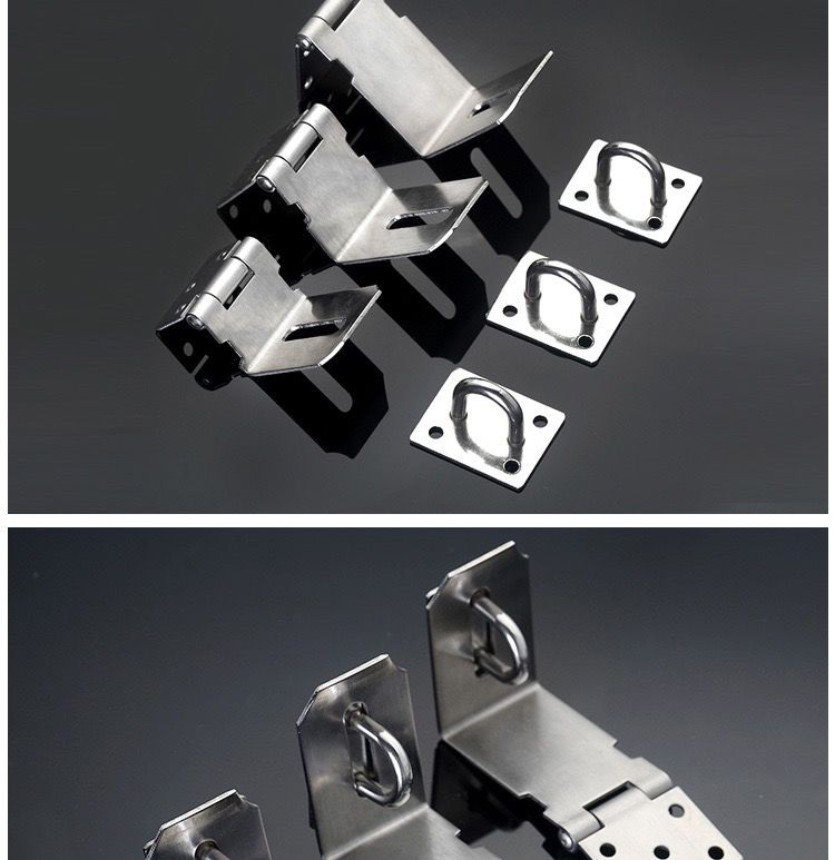 加厚不锈钢锁扣插销门扣门栓搭扣防盗门锁抽屉柜子锁扣老式门鼻子