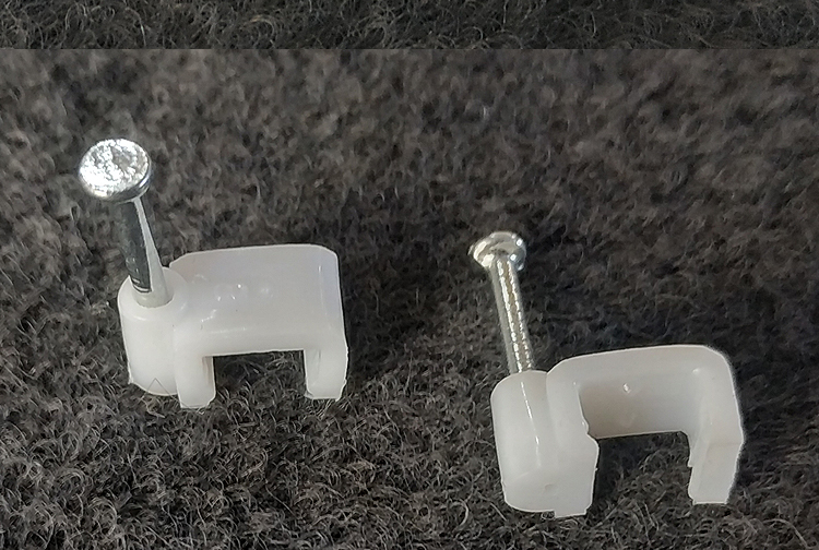 特种钢钉线卡子电线固定钉扁线卡水泥墙电线卡网线卡固定护套线卡 扁