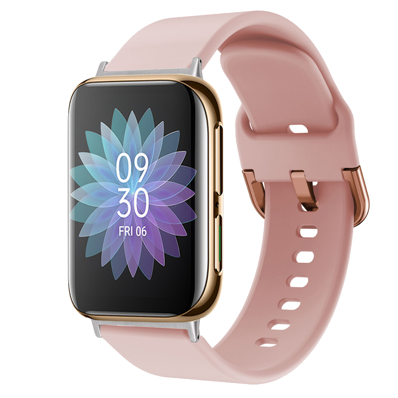 床畔 适用oppo watch2智能手表表带oppowatch硅胶表链eva版/ecg版