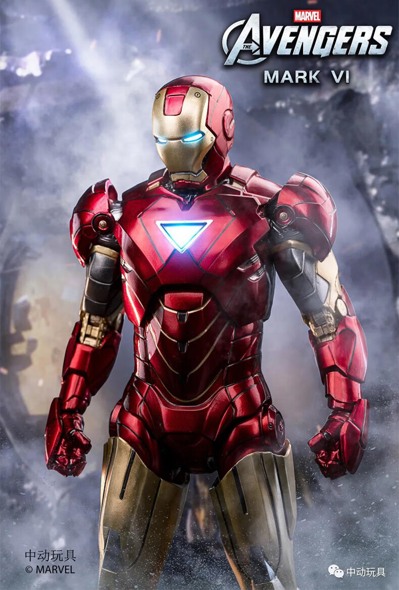 年货万代中动钢铁侠mk6模型机器人复仇者联盟3mk5机甲玩具4漫威复联