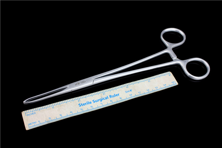jz 金钟胸腔外科手术器械 医用 组织钳 20cm 胸腔 专用 爱丽丝钳 皮钳