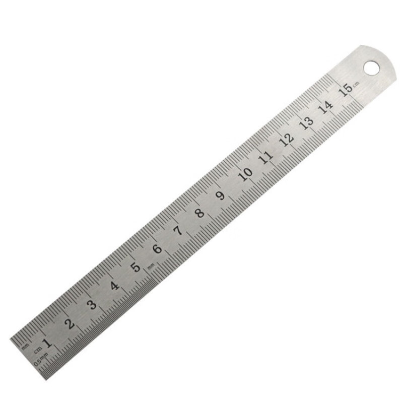 钢直尺15 20cm厘米钢板尺 刻度尺 钢皮尺 绘图钢尺子手动测量工具 15