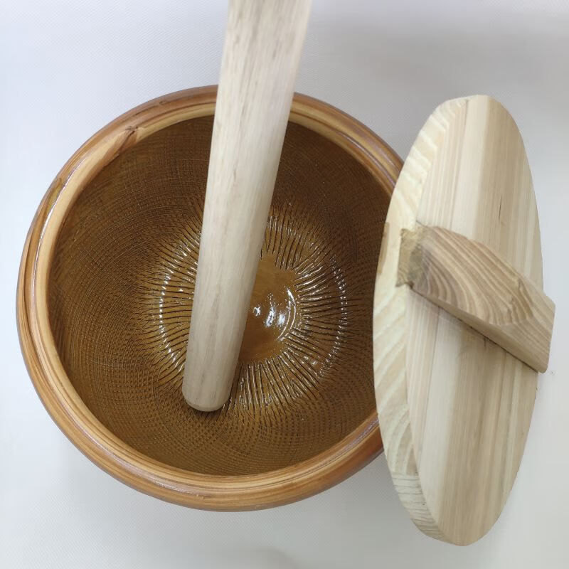 擂茶钵高品质擂茶工具网纹钵陆丰网钵擂茶锅擂茶棍擂