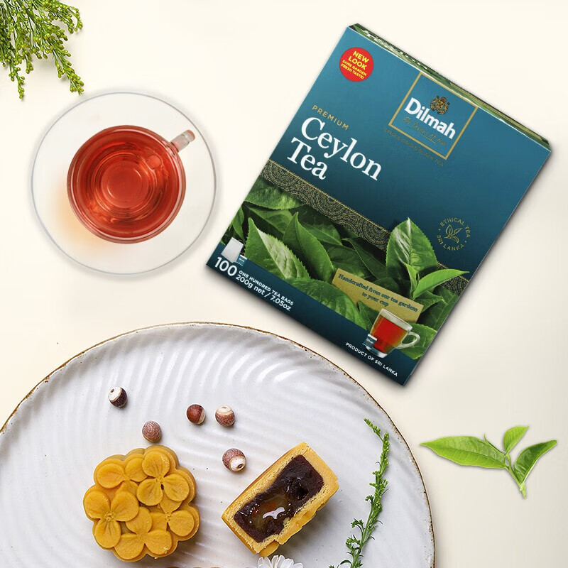 dilmah红茶 迪尔玛红茶茶包 锡兰红茶包100袋 斯里兰卡红茶茶叶 迪尔