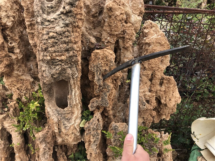 锰弹簧钢凿吸水石雕刻工具凿盆景凿子上水石刨子钢镐盆景毛石diy2号