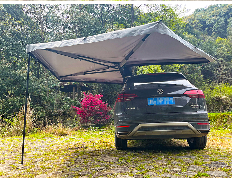 天幕270度扇形车边侧帐篷户外自驾游野营速开遮阳棚suv汽车顶车载天幕