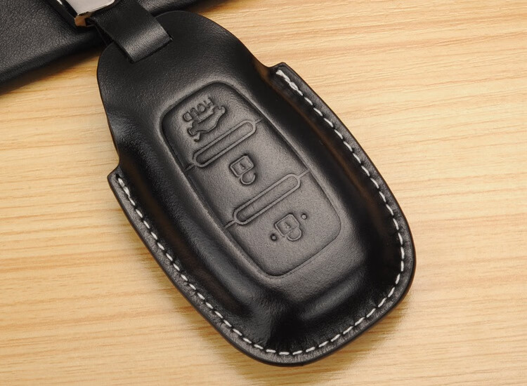 适用于北京现代新伊兰特钥匙套真皮2119款ix35改装菲斯塔钥匙包黑色