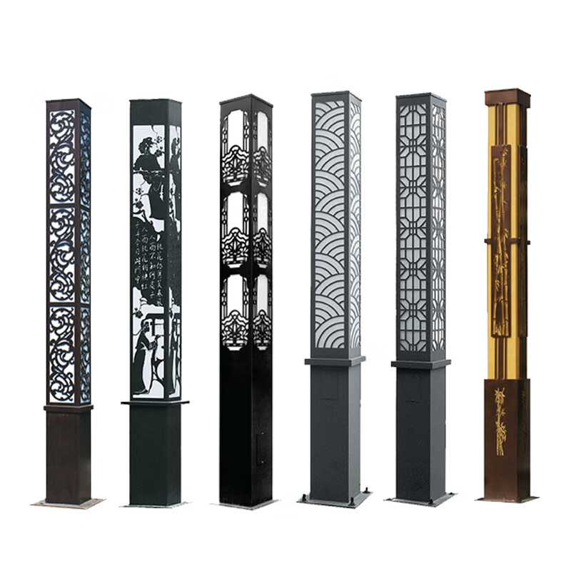 路灯头马路路灯中式立柱庭院灯3米太阳能户外景观灯小区公园别墅双头