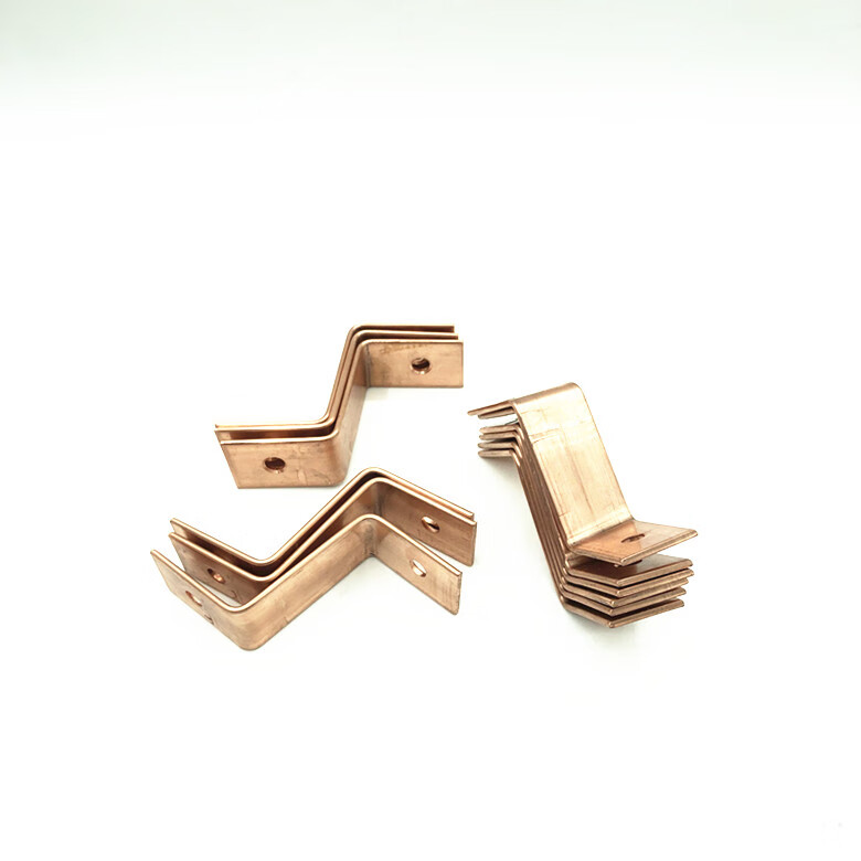 t2铜排镀锡铜排打孔铜排成型铜排定制加工折弯打孔成型接地铜排