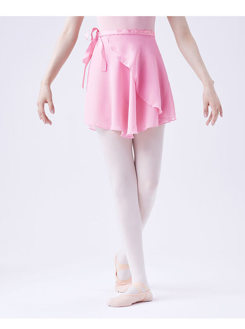 高品质芭蕾舞服芭蕾舞裙成人女半身裙儿童雪纺裙一片式黑色遮臀短纱裙