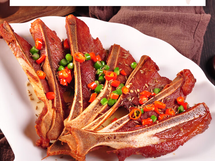 手抓扇子骨酒店餐饮食材半成品预制菜冷冻腌制猪排商用扇子骨4000g装