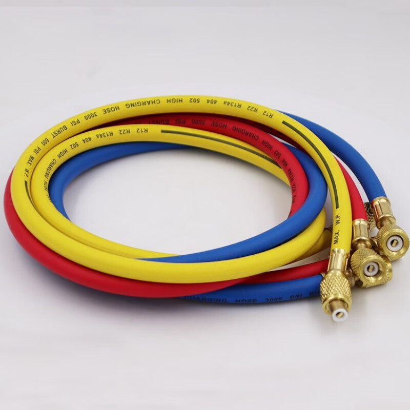 空调抽真空泵连接管空调加氟管高压a空调压力表连接管15米三色双英一