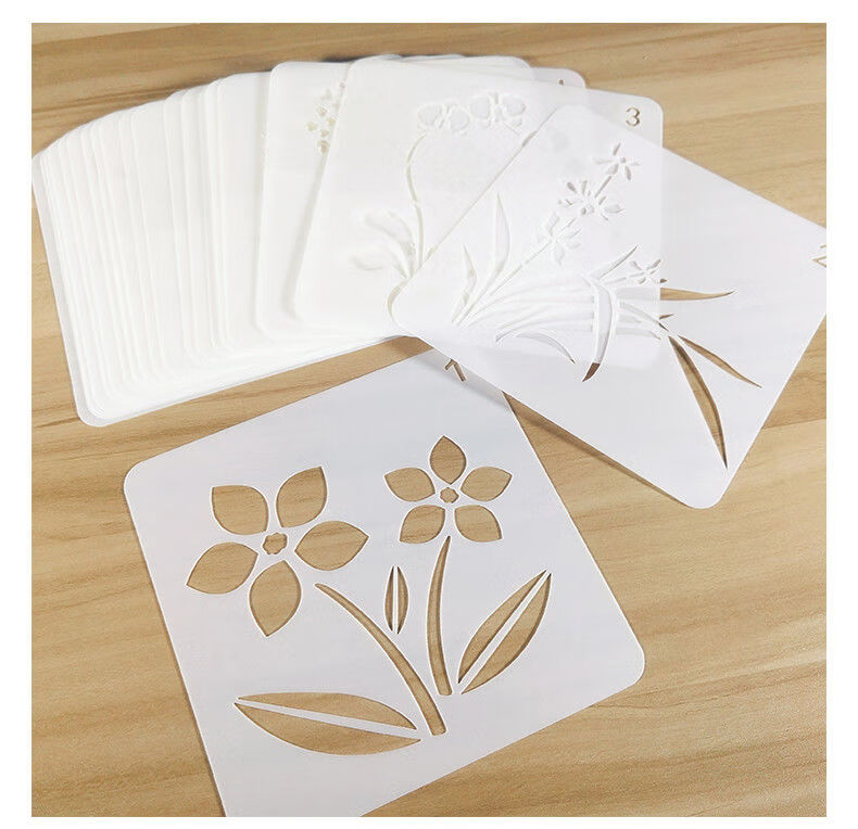 抖音同款儿童镂空画模板绘画工具diy相册花边尺手账小学生手抄报画画