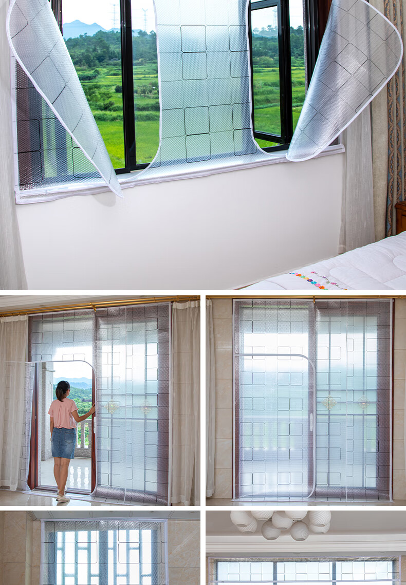 密封双层保暖窗帘窗户防风保温膜防寒神器家用冬季冬天加厚挡风条n7半