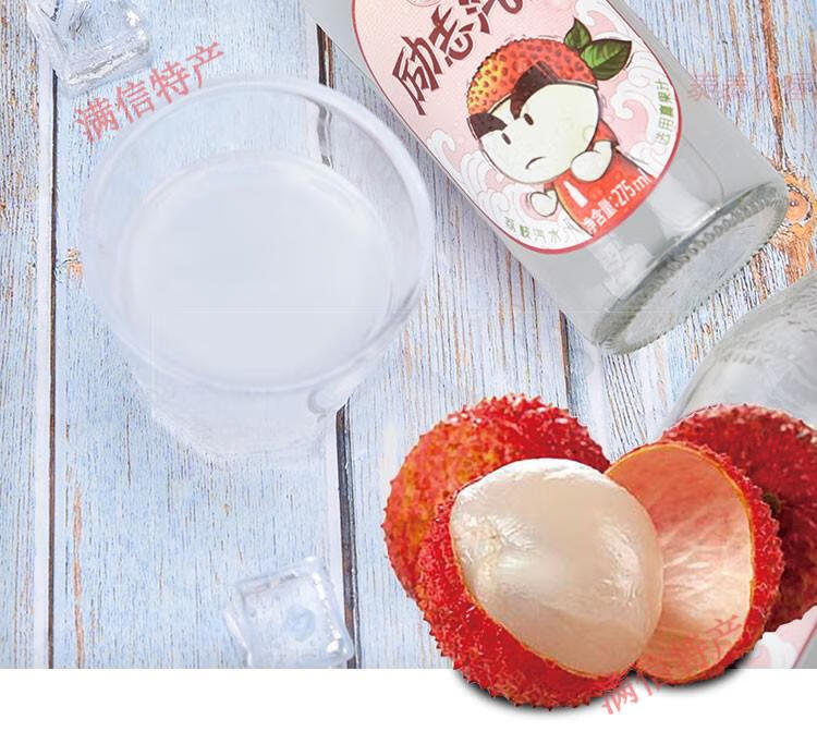 12瓶二厂汽水励志荔枝味碳酸饮料凤梨蜜桃桃花武汉口整箱 6瓶荔枝味