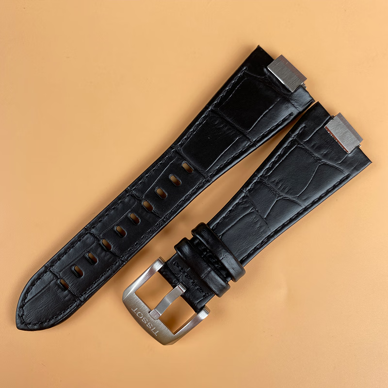 适配天梭prx皮表带天梭1853级玩家prx系列表带t137407410a凸口带手表