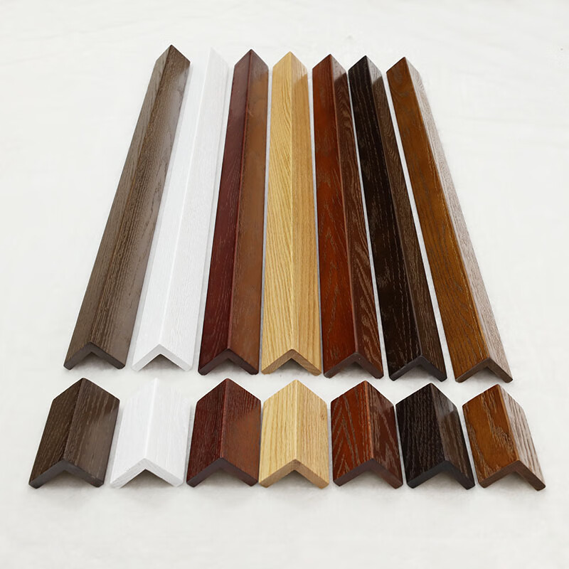 纯实木护角红橡木宽边护角条护墙角阳角保护条开放漆木护角线直边款酒