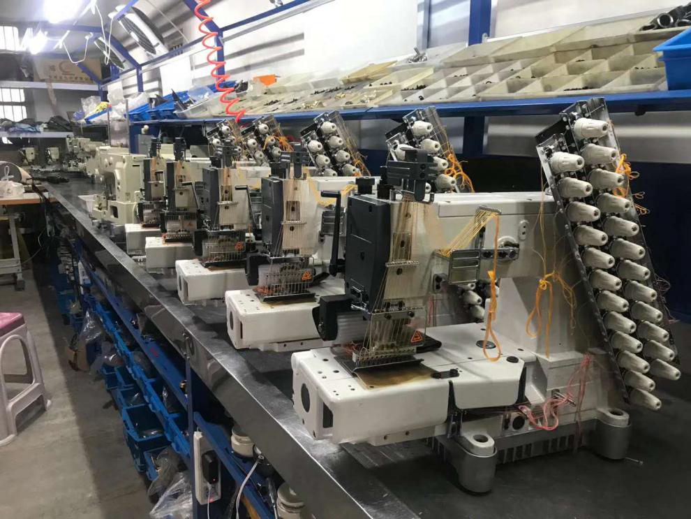 多针机拉腰机 银箭款多针机拉腰窗帘布带机c008工业橡筋缝纫机裤头