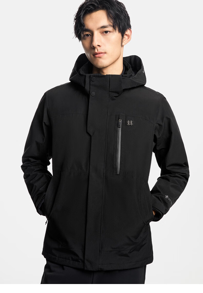 kolon sport/可隆三合一冲锋衣 男子户外休闲运动戈尔可拆卸软壳内胆