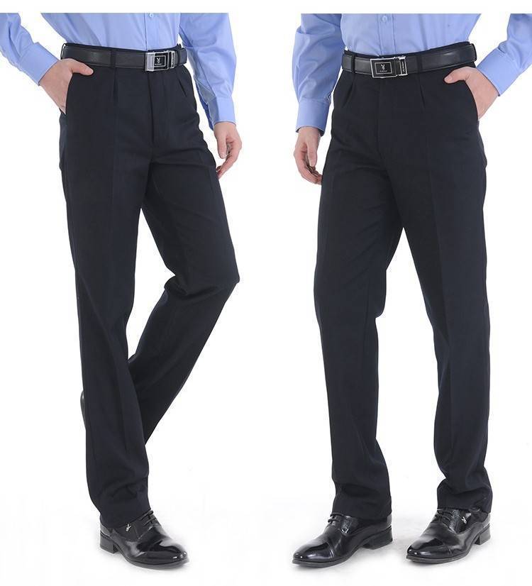 巡防交通警毛料春秋裤执勤裤男女保安物业厚款西裤腰围可调节工作裤子