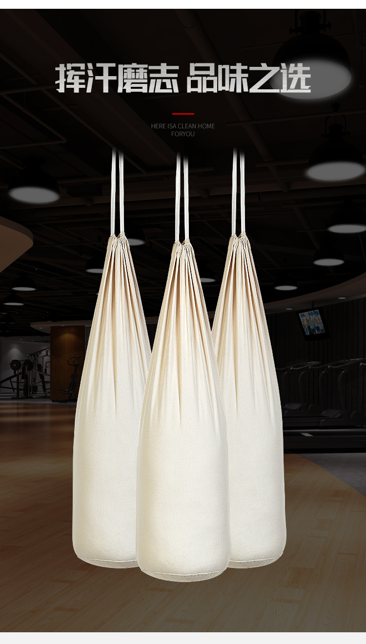 执柯体育器材铁沙袋定制自装帆布成人儿童跆拳道吊式散打拳击沙袋铁沙