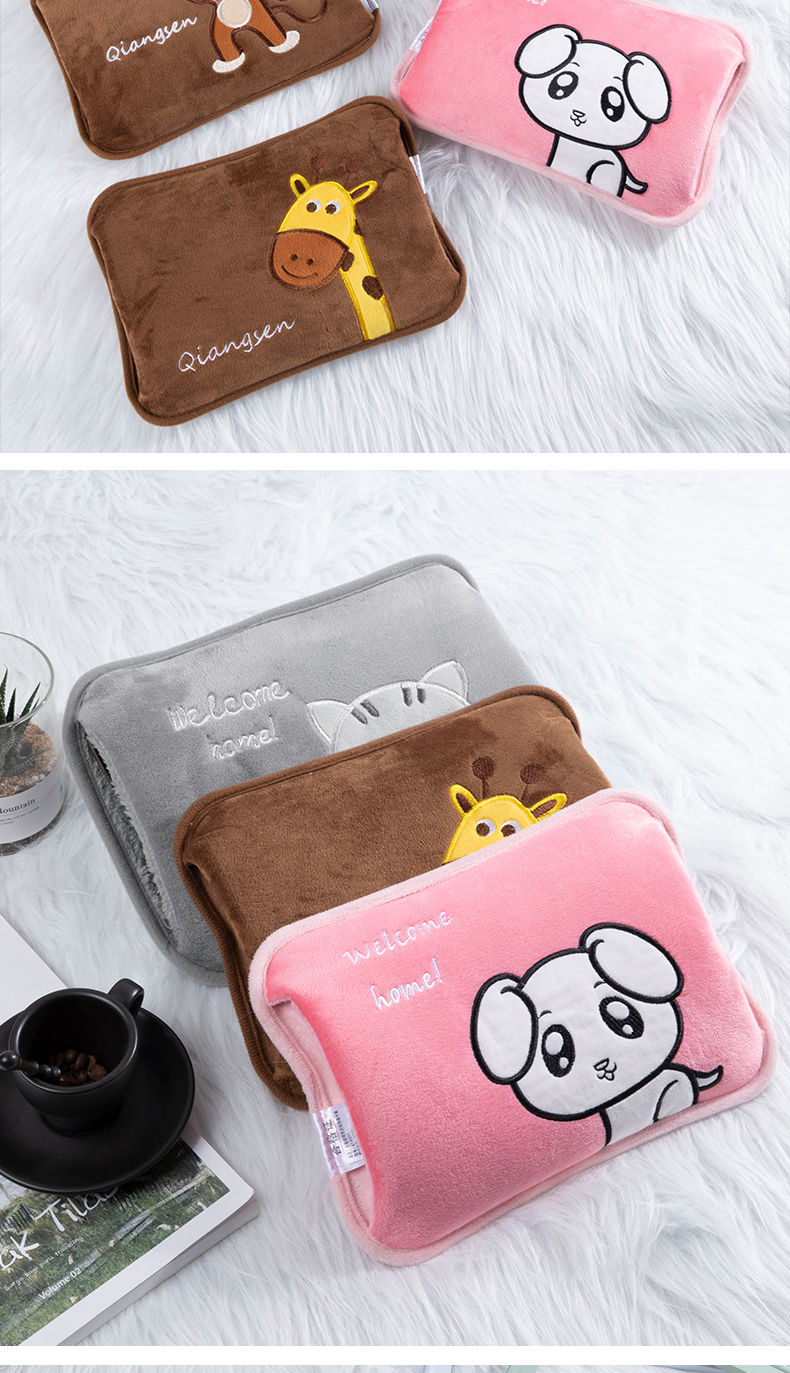 保暖电热水袋防爆可爱暖宝宝充电式热水袋注水暖手宝腰带大姨妈电暖宝