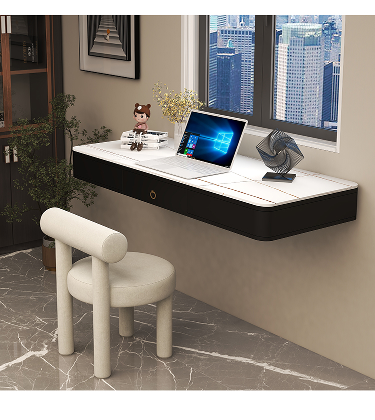 壁挂式梳妆台 小型梳妆台 北欧悬空梳妆台网红壁挂化妆台小户型卧室