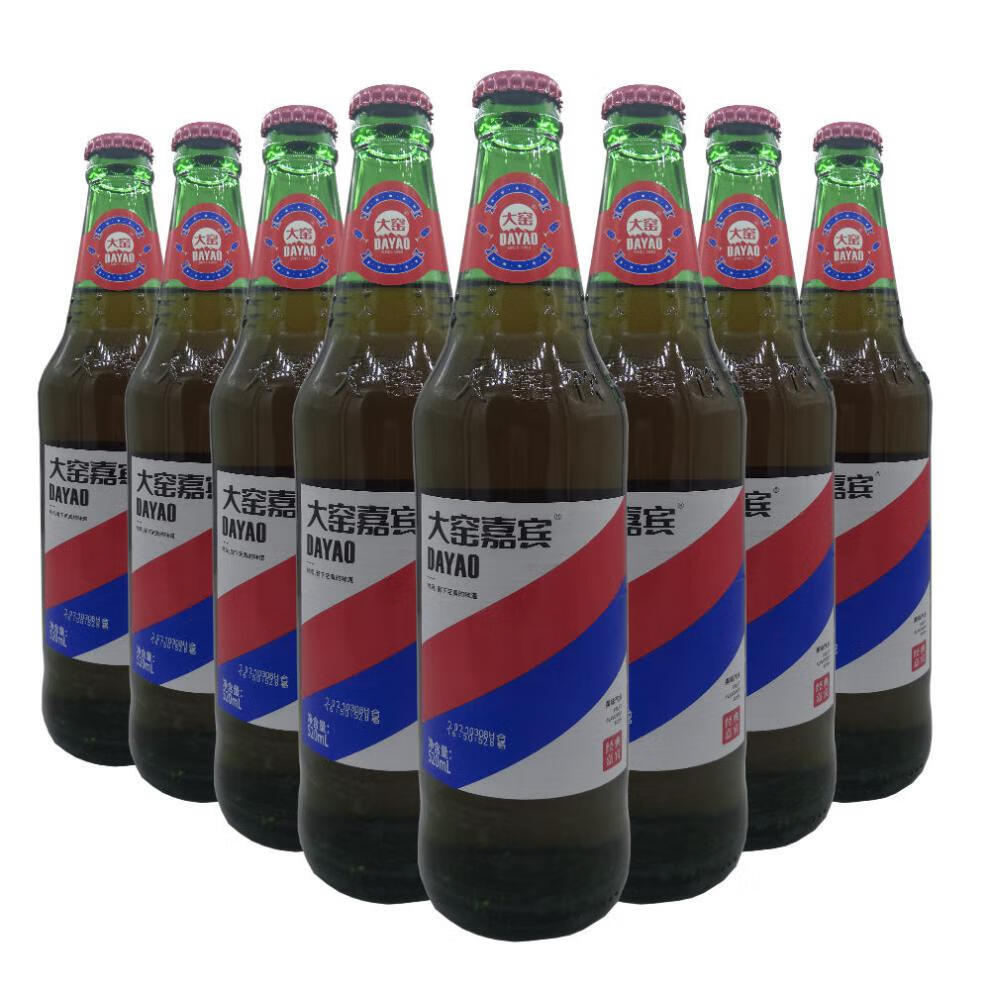 大窑汽水520毫升大窑果味汽水嘉宾橙味桔味含汽饮料橙味6瓶非原箱