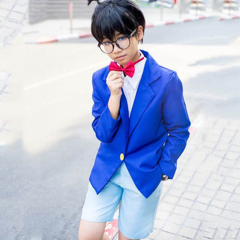 景霸【】名侦探柯南衣服基德柯南cos服cosplay服装儿童成人版全 外套