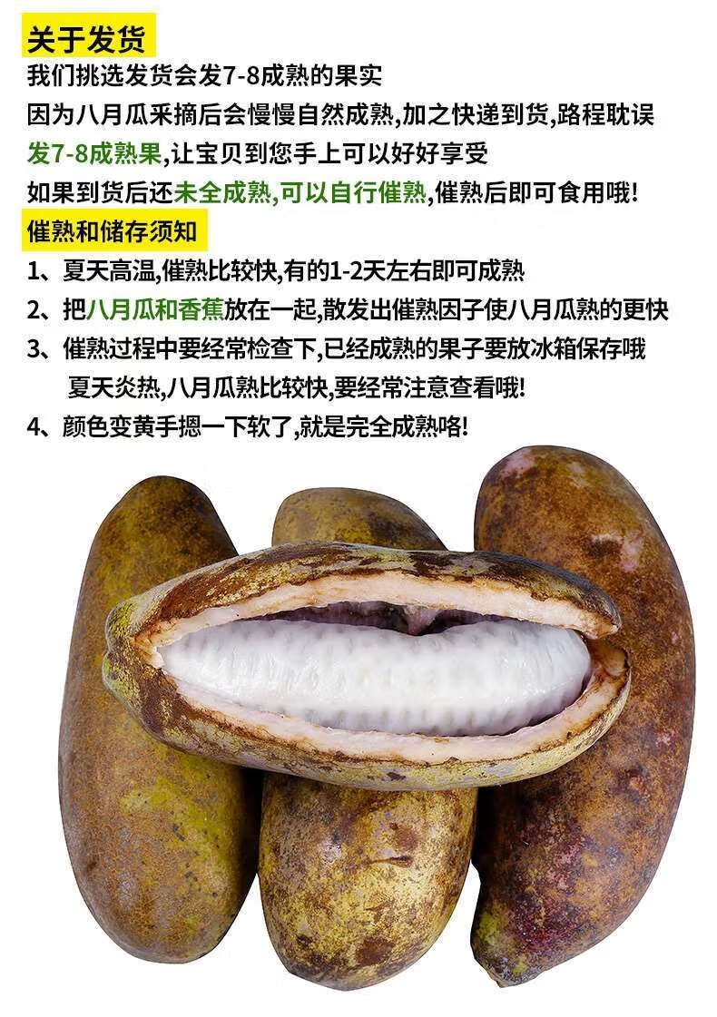 八月瓜新鲜5斤八月炸果香甜瓜水果8月当季重庆八月果鲜果5斤严选特大