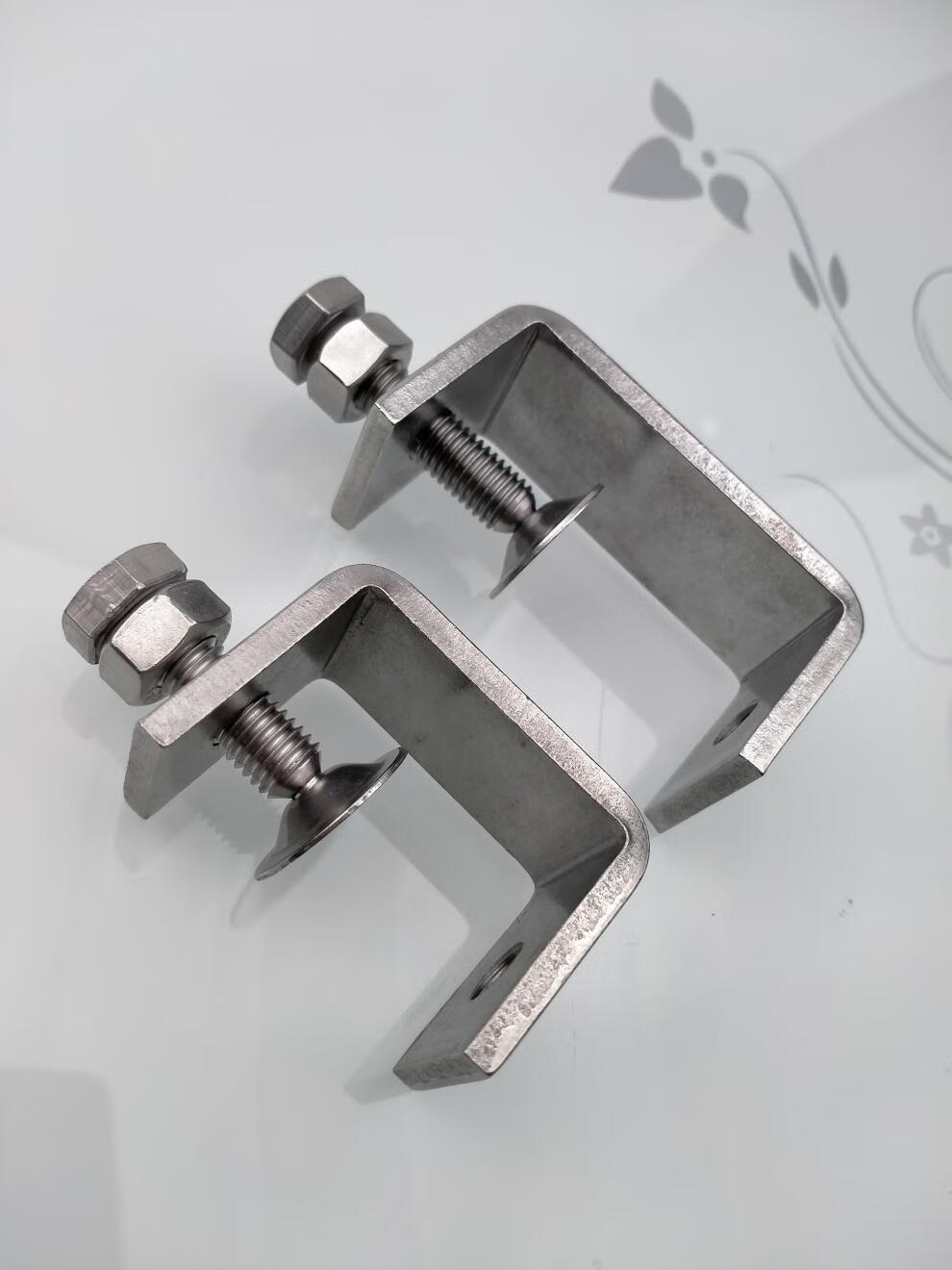 304不锈钢紧固件固定卡子固定夹子固定卡夹老虎夹uc型卡子夹子 开口