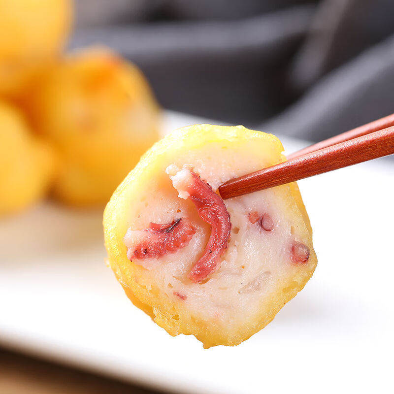 黄金章鱼丸子章鱼烧鱼蛋手打手工麻辣烫豆捞关东煮火锅食材500g3斤