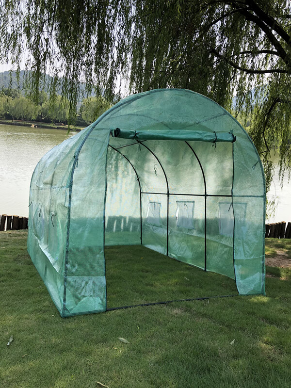 家用温室大棚家庭阳台保温花暖房加厚钢管大棚骨架多肉绿植防冻棚 3m*