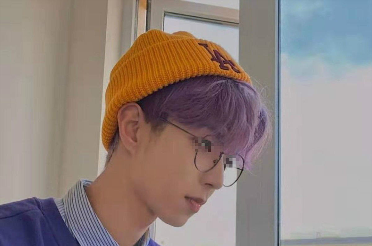 染发剂膏男士薄藤紫色樱花粉蓝灰色海洋蓝显白染发剂薄藤紫8度男生显