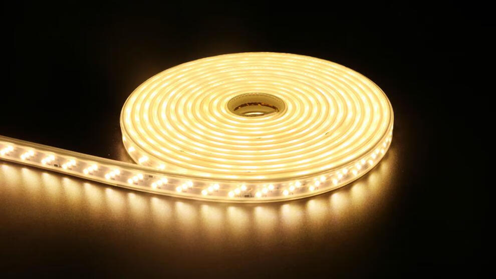 配插头灯带 220v客厅电视背景墙暖光led灯带 户外防水led彩灯灯条