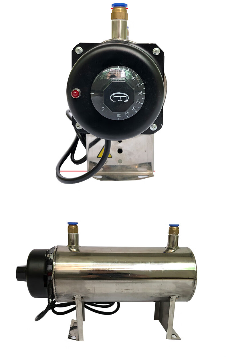 定制压缩空气加热器微型小型空气氮气加热器汽车热风喷漆温风喷涂500w