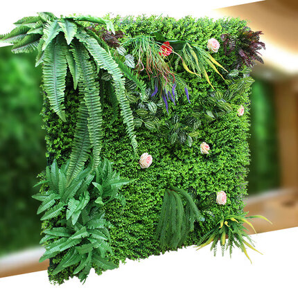 中梦仿真草坪植物墙绿植墙假草皮阳台装饰绿色植物背景墙塑料草坪z640