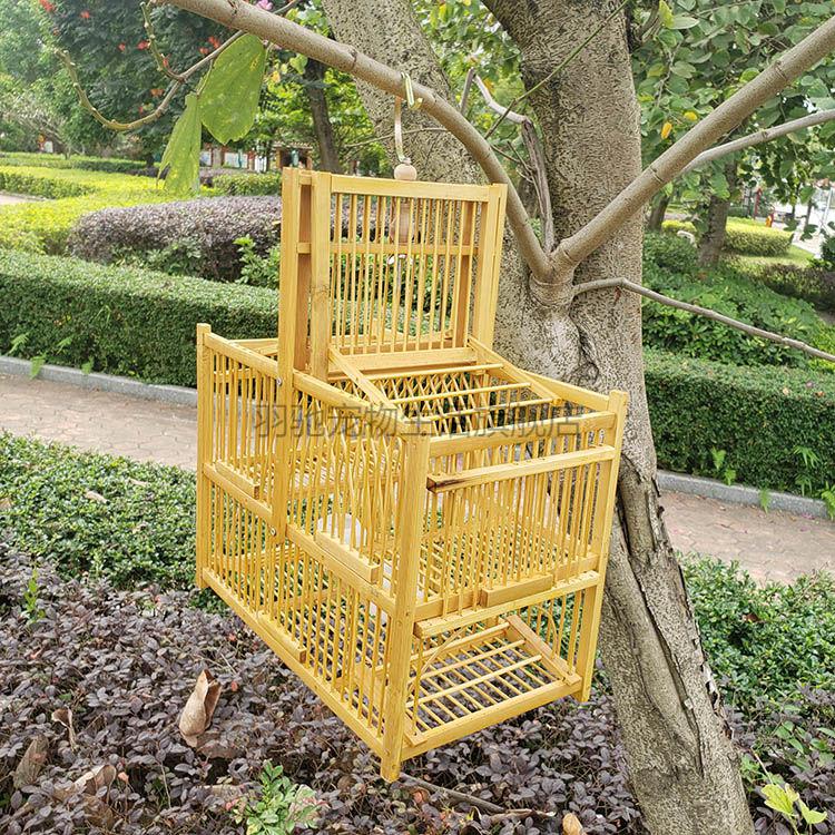 打笼拍翻转笼自动鸟笼红子黄雀竹制鸟笼绣眼画眉麻雀鸟