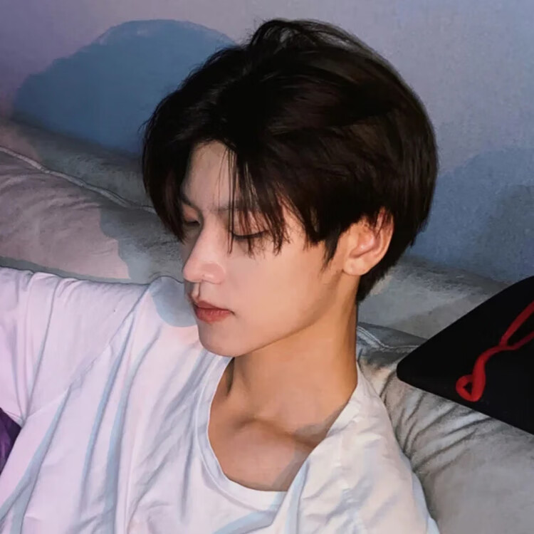 假发男短发韩版帅气男生中分发型仿真发丝蓬松自然头套男 浅棕色 护理