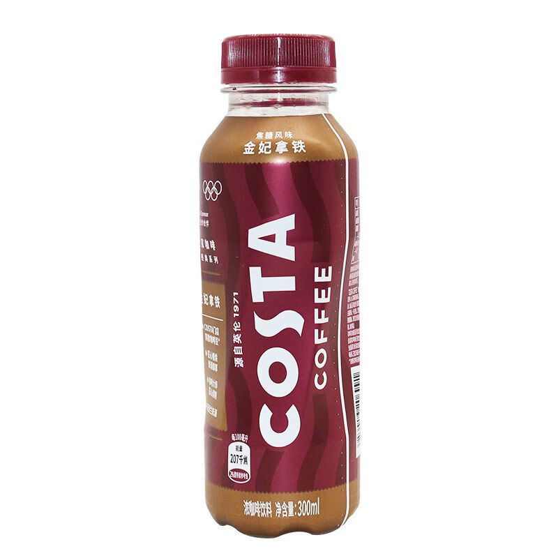 costa coffee 金妃拿铁 可-口-可-乐costa醇正拿铁咖啡300ml*15瓶纯萃
