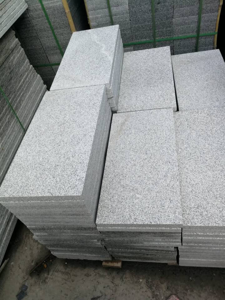 定制产品芝麻灰麻石地铺庭院石麻面花岗岩广场大理石板