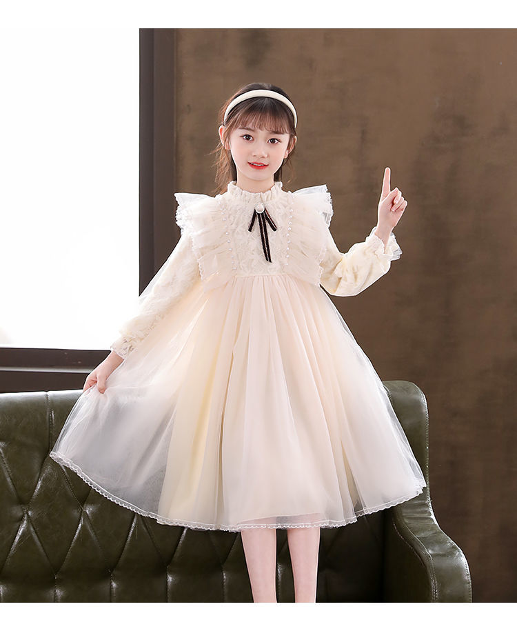 糜鹰品牌童装儿童礼服女中大童公主裙蓬蓬裙女孩子钢琴演出表演服装3