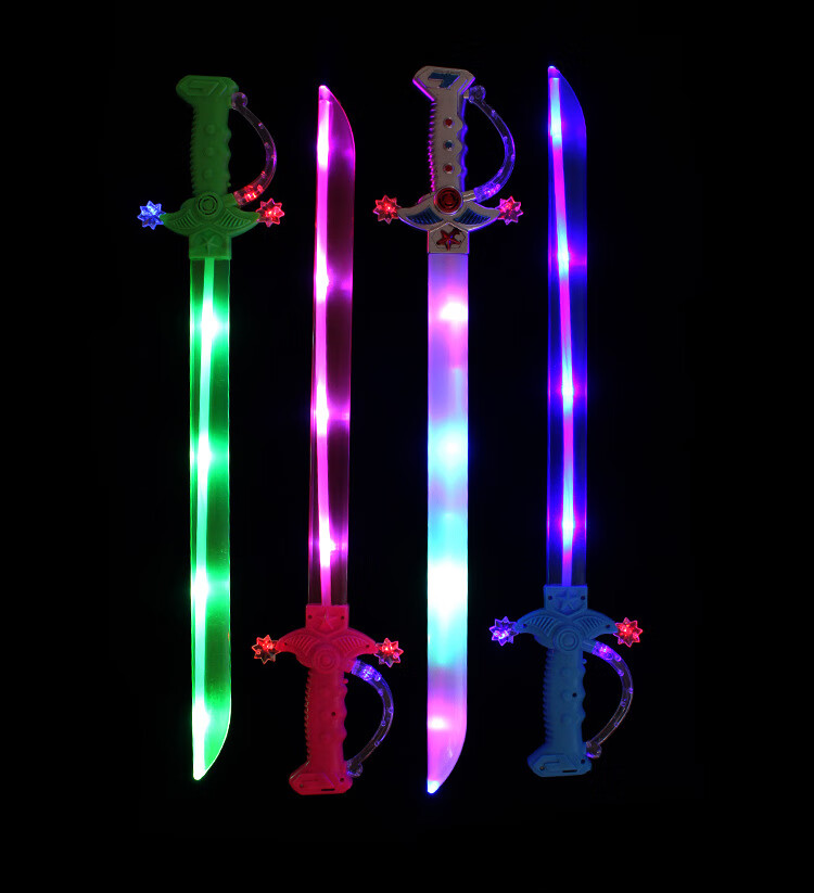 摆摊创意夜市宝剑夜光地摊义乌w送人 明黄色 发光小剑不带音乐【图片